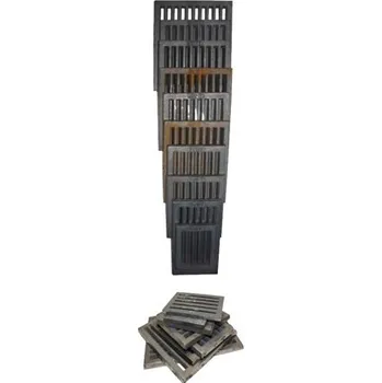 Rošt do krbu a kamen Litinový rošt obdélníkový 133x157 mm 5x6 palců
