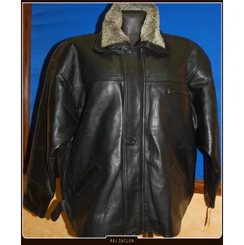 Moto bunda Kožená bunda pánská černá - poslední kus. (SLEVA 50 % - VÝPRODEJ )