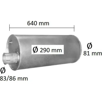 Tlumič výfuku Tlumič výfuku Iveco EuroCargo (PR 64.27)