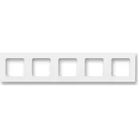 3901H-A05050 03 Rámeček pro elektroinstalační přístroje, pětinásobný, bílá / bílá