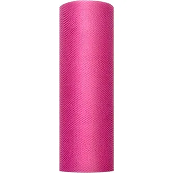 Party dekorace Tyl fuxie úzký 15cm/9m