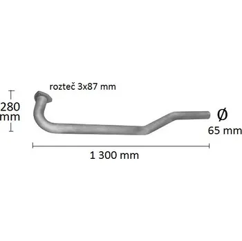 Auto-moto Trubka výfuku MAN L 2000 (PR 68.28-1)