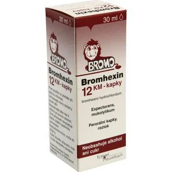 Lék na kašel, rýmu a nachlazení Bromhexin 12 KM 30 ml