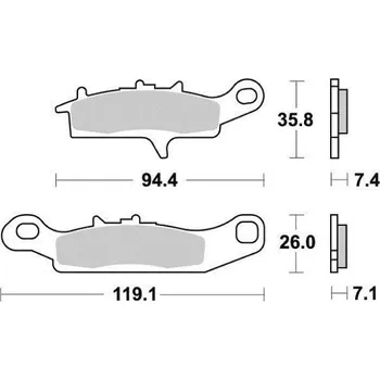 Autodíl Sifam Brzdové destičky VESRAH VD441JL