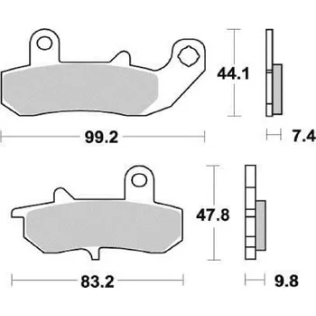 Autodíl Sifam Brzdové destičky VESRAH VD348JL