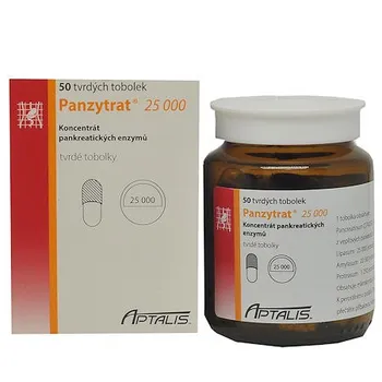 Lék na žaludek, slinivku a játra Recenze Panzytrat 25000 50 tob.