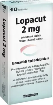 Lék na průjem Lopacut 10 x 2 mg