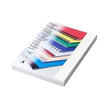 Vázací hřbet Kartonové desky Chromo A4 zadní strana 250g bílá balení 100ks (LAMCOCH400BL)