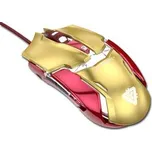 E-BLUE Myš IRON MAN ARMOR EMS610, optická, 6tl., 1 kolečko, drátová (USB), zlatá, 4000DPI (EMS610GOAA-EU)