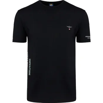 Pánské tričko Aeronautica Militare Round-Neck 3-Pack X1394 Black