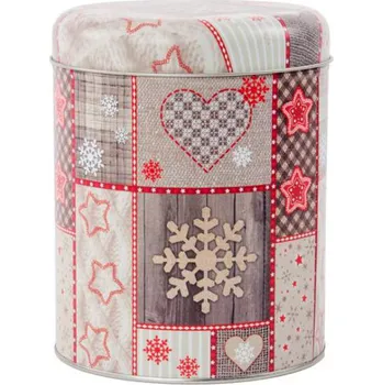 Dóza na potraviny Plechová dóza "HEART" 17x14cm