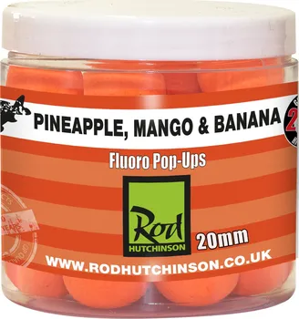 Boilies Rod Hutchinson Fluoro Pop-ups Pineapple, Mango & Banana 20 mm