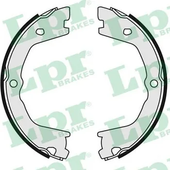 Brzdová čelist Sada brzdových čelistí, parkovací brzda LPR 09080