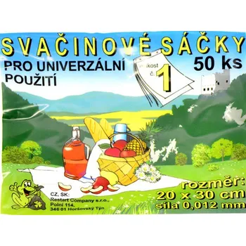 Potravinová fólie Sáčky svačinové č. 1 20 x 30 mm transparentní