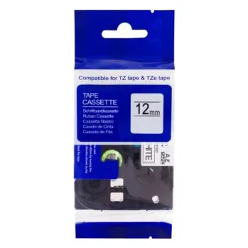 Pásek do tiskárny Kompatibilní páska s BROTHER TZe-334 12mm zlatý tisk/černý podklad (PLTB46) Alternativní páska do tiskárny štítků Brother P-Touch