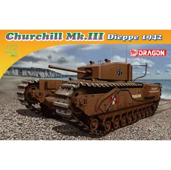 Plastikový model Dragon Churchill Mk. III, Dieppe 1942 1:72