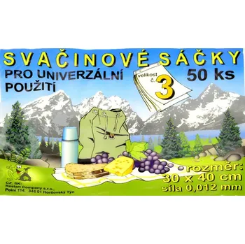 Sáčky svačinové č. 3 30 x 40 mm transparentní