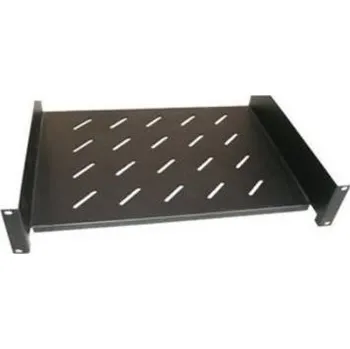 Rozvaděč XtendLan 19" police s perforací 2U/280mm, nosnost 45kg, černá CPOLIC2U28-B