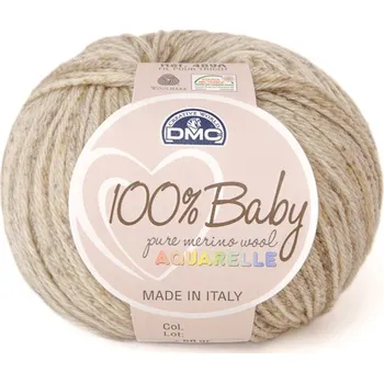 Příze Příze 100% BABY Aquarelle 50g, béžovohnědý melír - odstín 1330