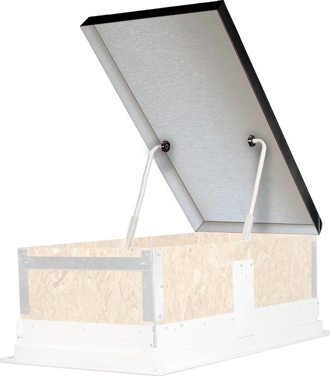 Horní víko automatické WIPPRO ADH Velikost stropního otvoru: 140 x 70 cm, Zateplení: nezateplené