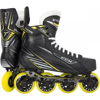 Kolečkové brusle CCM Tacks 1R92 Junior černé/žluté 2017/2018