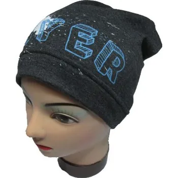 Čepice vel.52,54,56-Chlapecká podzimní/jarní čepice Rockino šedá barva