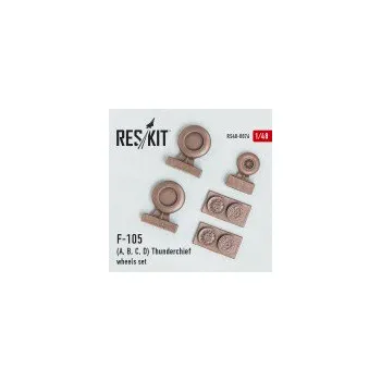 Plastikový model 1/48 F-105 (A,B,C,D) Thunderchief wheels set (HAS)