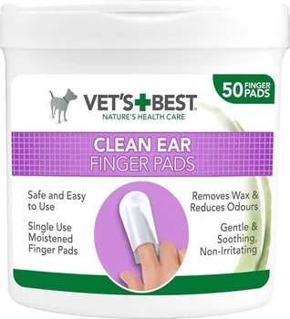 Kosmetika pro psa Vet's Best ubrousky pro čištění uší 50 ks