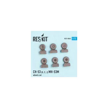 Plastikový model 1/72 CH-53 (G,E,J) MH-53M wheels set (FUJI,ITAL)