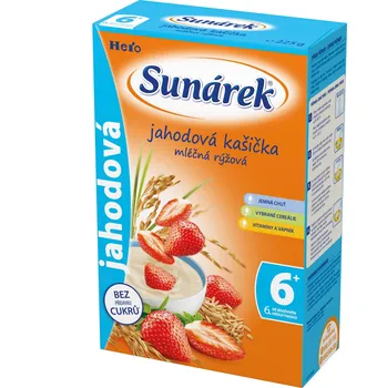 Dětská kaše Sunar Jahodová kašička mléčná 225 g
