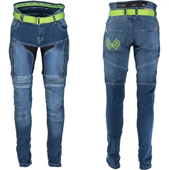 Moto kalhoty W-Tec Ekscita modré