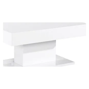 Konferenční stolek Konferenční stůl s úložným prostorem, bílá vysoký lesk, DIKARO