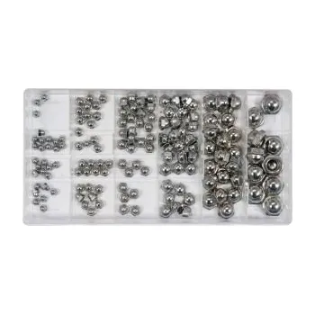 Matice Zavřené šestihranné matky matice uzavřené v sadě 150ks zavřených matic