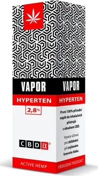 Přírodní produkt CBDex Vapor Hyperten 2,8% 10 ml
