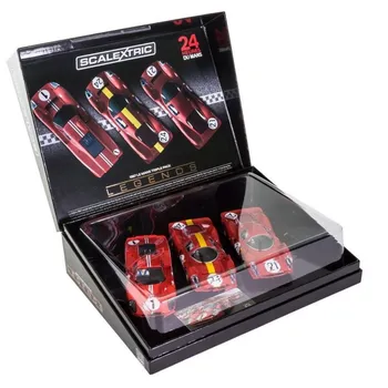 auto na autodráhu Scalextric Ferrari and Ford GT MKIV Le Mans 1967 Triple Pack 28-C3892A