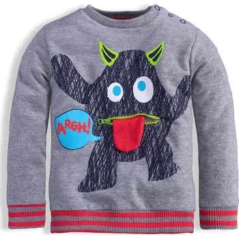 Dětská mikina KNOT SO BAD MONSTER šedá Velikost: 80