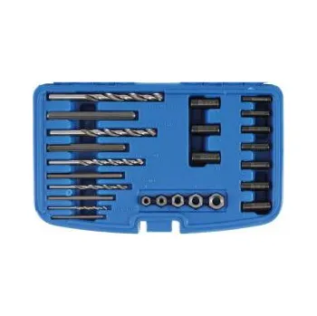 Sada nářadí Sada vytahováků na zalomené šrouby s vodícími pouzdry a vrtáky po M5 a