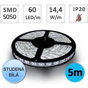 LED páska Optonica LED pásek 5m 14,4W/m 60ks/m 5050 STUDENÁ