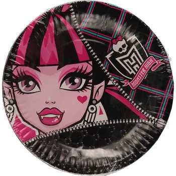Party nádobí Papírové talířky Monster High 23 cm (4840)
