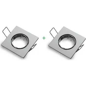 Bodové svítidlo Optonica SADA 2ks Podhledové bodové svítidlo TOPAZ chrom + patice