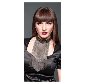 Náhrdelník Gotický náhrdelník s antracitovými řetízky