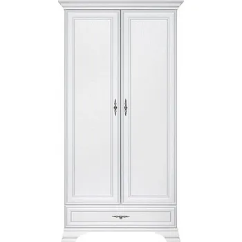 Šatní skříň BRW Idento SZF2D1S bílá patina