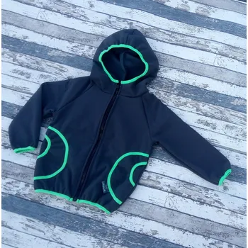 Chlapecká bunda Yháček Softshellová bunda Yháček, zimní, šedá/zelená Velikost: 86