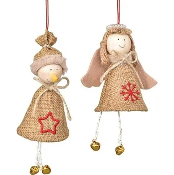 Zahradní dekorace Vánoční dekorace sněhulák, anděl (112257 015 DEBN0880 anděl, figurky mix)