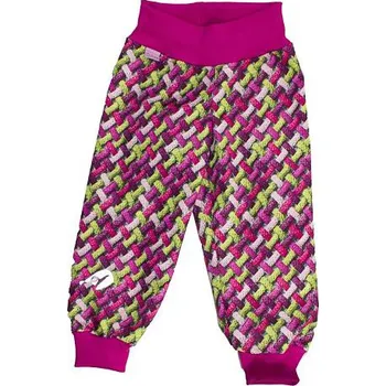 Fantom KOJENECKÉ softshellové kalhoty s FLEECEM - 3 barvy KONFEKČNÍ VELIKOST: 80, barevná varianta: růžové copánky