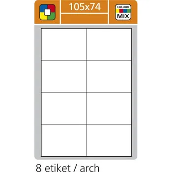 Samolepící etiketa MiF Etikety samolepicí 105x74mm, 100 ks A4 24279