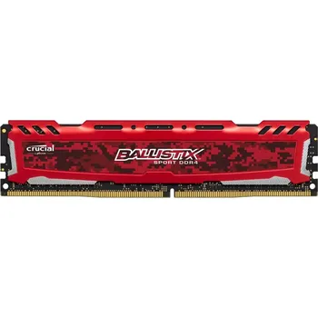 Operační paměť Recenze Crucial Ballistix Sport LT Red 8 GB DDR4 2666 MHz (BLS8G4D26BFSEK)