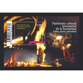 Poštovní známka Post France (2018) MiNr. 835 ** - Andorra (Fr.) - BLOCK 15 - Nehmotné světové dědictví UNESCO