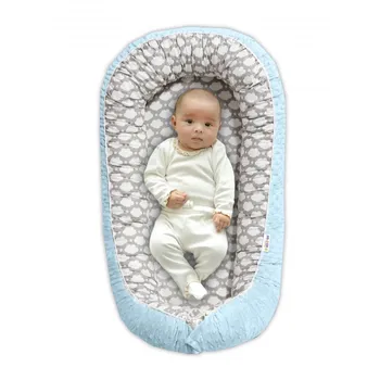 Hnízdečko pro miminko Baby Nellys Maxi hnízdečko s minky Mráček