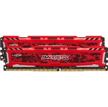 Operační paměť Crucial Ballistix Sport LT Red 32 GB (2x 16 GB) DDR4 2666 MHz (BLS2C16G4D26BFSE)